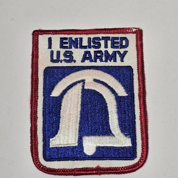 Other - Vtg Army patch Recruiting "I Enlisted U.S. Army" Patch WWII ? era ? America USA